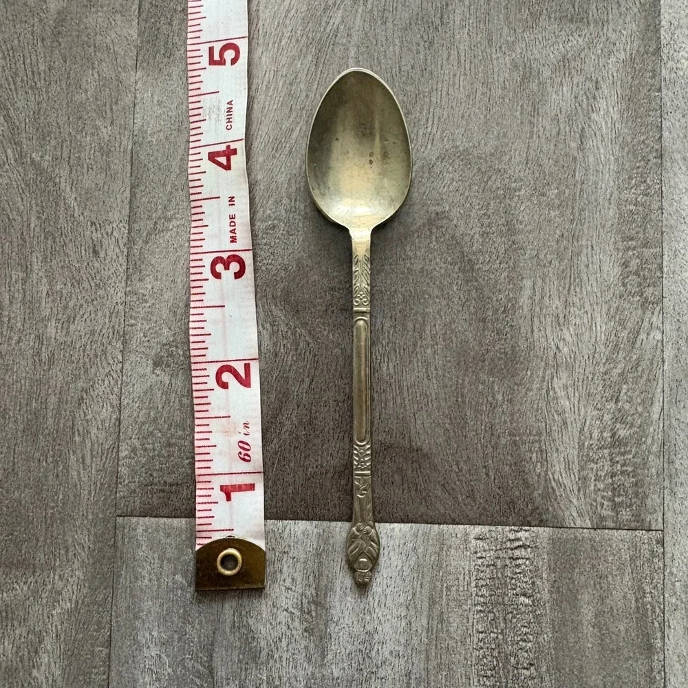 Vintage EPNS Silverplate Teaspoon England Ornate Handle Collectible Flatware